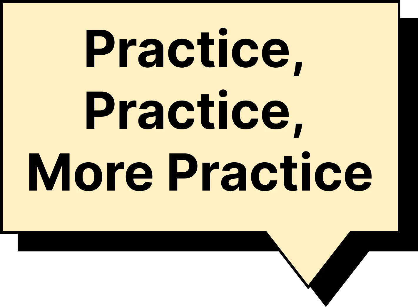 Practice message background